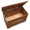 Badger Basket Caramel Brown Solid Wood Rustic Toy Box